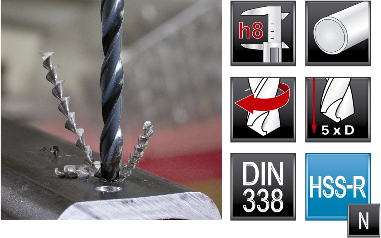 מקדחים מקצועיים HSS RUKO 201